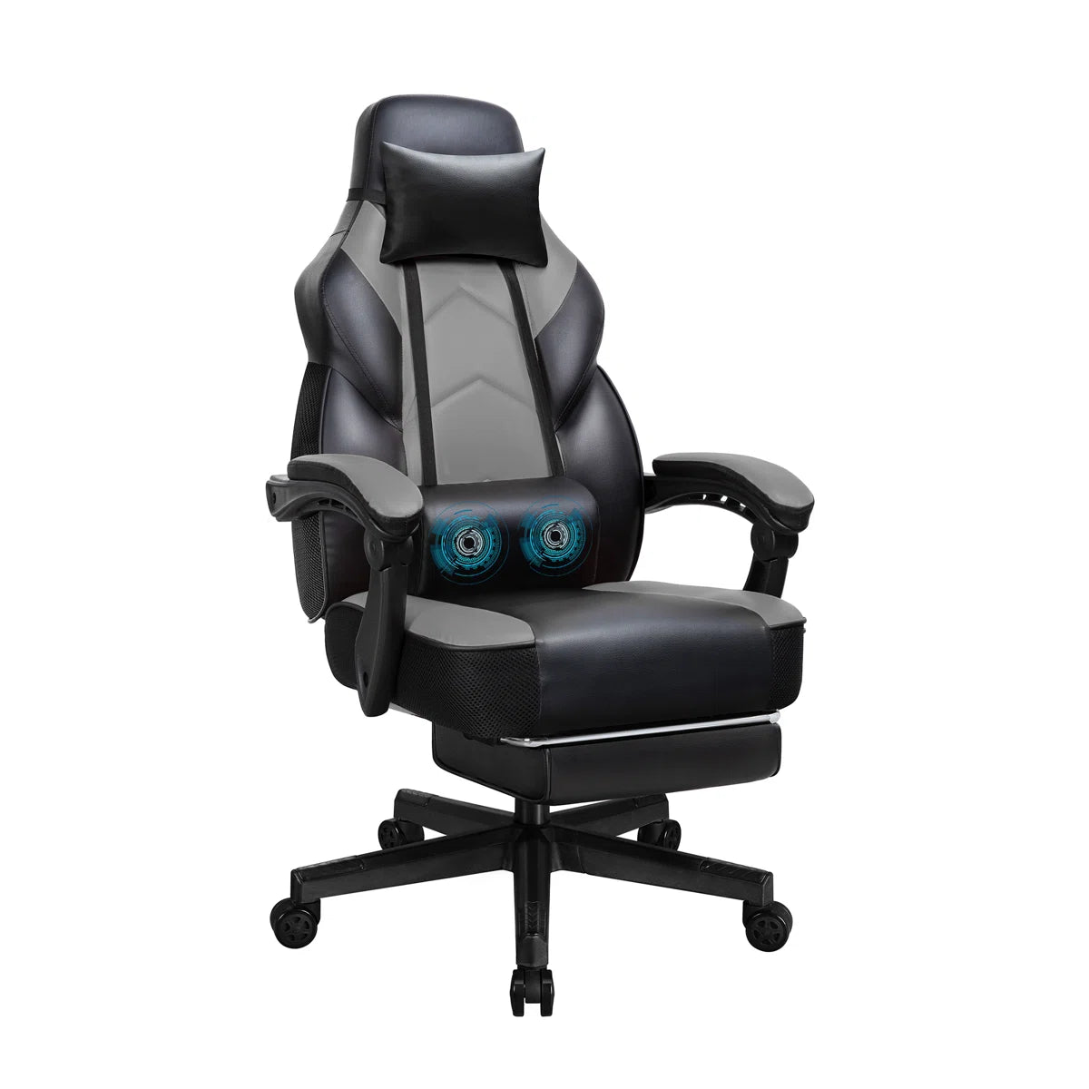 Gaming Chair with Footrest Lumbar Support