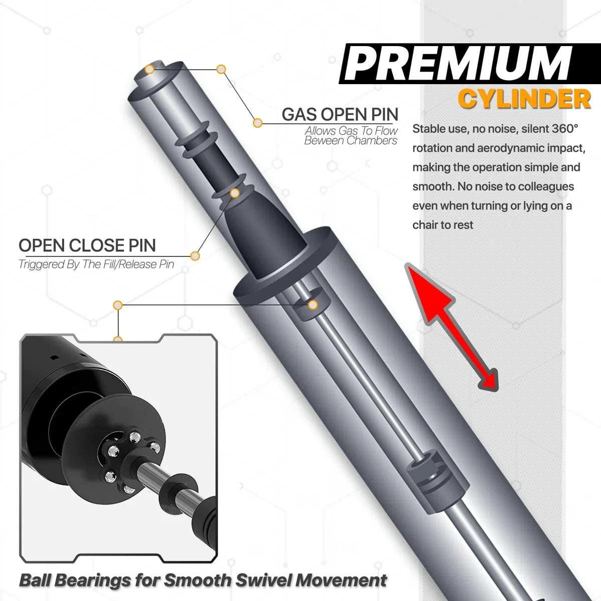 Faux Leather Chair with Floor Protector Mat Set, PU Computer Gaming Racer Seat with Flip-Up Handrail